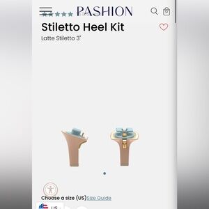 Pashion footwear 3” stiletto heel kit in latte